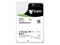 Seagate Exos X20 ST20000NM000D - Harddisk - kryptert - 20 TB - SATA 6Gb/s - 7200 rpm - buffer: 256 MB - Self-Encrypting Drive (SED) ST20000NM000D