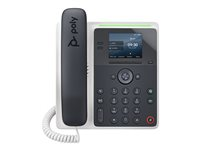 Poly Edge E100 - VoIP-telefon med anrops-ID/samtale venter - treveis anropskapasitet - SIP, SDP - midnattsblå, hvit 82M86AA