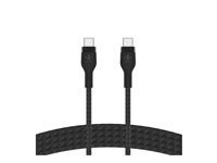 Belkin BoostCharge - USB-kabel - 24 pin USB-C (hann) til 24 pin USB-C (hann) - 2 m - svart CAB011BT2MBK