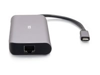 C2G USB-C 4.0 6-in-1 Mini Docking Station with HDMI, USB-A, Ethernet, and USB-C 85W- 8K 60HZ - dokkingstasjon - USB-C / Thunderbolt 3 - HDMI - 1GbE C2G54551