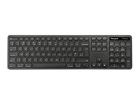Targus EcoSmart - Tastatur - full size - bakteriedrepende middel - trådløs - Bluetooth 5.0, 2.4 GHz - QWERTY - Nordisk - svart AKB873NO