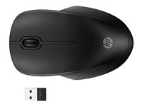 HP 255 - Mus - 3 knapper - trådløs - 2.4 GHz, Bluetooth - USB trådløs mottaker - svart 8R3U1UT