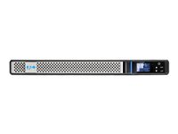Eaton 5P 1550iR - Gen 2 - UPS (kan monteres i rack) - AC 200/208/220/230/240 V - 1350 watt - 1550 VA - enkeltfase - 9 Ah - RS-232, USB - utgangskontakter: 6 - 1U - 19" - svart/sølv - med Network Card-MS 5P1550IRNG2