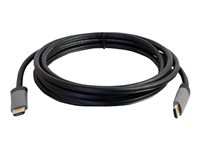 C2G 10ft 4K HDMI Cable with Ethernet - High Speed - In-Wall CL-2 Rated - HDMI-kabel med Ethernet - HDMI hann til HDMI hann - 3.05 m - skjermet - svart - 4K-støtte 50628