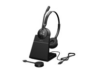Jabra Engage 55 SE Stereo - Hodesett - on-ear - DECT - trådløs - USB-C via DECT-adapter - Certified for Microsoft Teams 9659-475-111