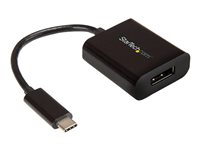 StarTech.com USB C to DisplayPort Adapter 4K 60Hz - USB Type-C to DP 1.4 Monitor Video Converter (DP Alt Mode) - Thunderbolt 3 Compatible - DisplayPort-adapter - 24 pin USB-C (hann) til DisplayPort (hunn) - Thunderbolt 3 / DisplayPort 1.4 - 14 cm - 8 K 30 Hz (7680 x 4320) støtte, 4K 60Hz støtte - svart - for P/N: BNDTB10GI, BNDTB210GSFP, BNDTB410GSFP, BNDTB4M2E1, BNDTBUSB3142, TB4CDOCK CDP2DP