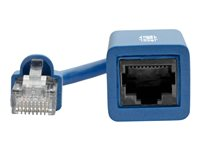 Eaton Tripp Lite Series Cisco Console Rollover Cable Adapter (M/F) - RJ45 to RJ45, Blue, 5 in. - Seriell adapter - RJ-45 (hann) til RJ-45 (hunn) - 12.7 m - CAT 5e/6 - formstøpt - blå N034-05N-BL