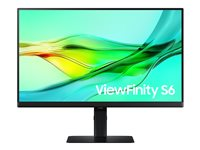 Samsung ViewFinity S6 S24D604UAU - S60UD Series - LED-skjerm - QHD - 24" - HDR LS24D604UAUXEN