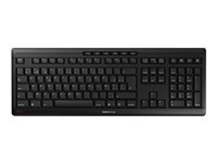 CHERRY STREAM KEYBOARD WIRELESS - Tastatur - trådløs - 2.4 GHz - Pan Nordic - tastsvitsj: CHERRY SX - svart JK-8550PN-2