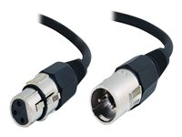 C2G Pro-Audio - Lydkabel - XLR3 hann til XLR3 hunn - 5 m - skjermet foliebelagt tvunnet parkabel (SFTP) 80380