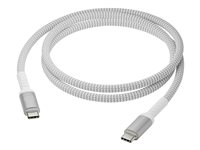 dbramante1928 re-charge - USB-kabel - 24 pin USB-C (hann) til 24 pin USB-C (hann) - 1.2 m - flettet kabel, 100 % resirkulert plast, 100 W-strømforsyningsgjennomgang CB12CCGR7116