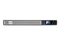 Eaton 5P 850iR - Gen 2 - UPS (kan monteres i rack) - AC 200/208/220/230/240 V - 680 watt - 850 VA - enkeltfase - 7 Ah - RS-232, USB - utgangskontakter: 4 - 1U - 19" - svart/sølv - med Network Card-MS 5P850IRNG2