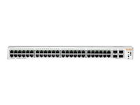 HPE Networking Instant On 1930 48G Class4 PoE 4SFP/SFP+ 370W Switch - Switch - L3 - Styrt - 48 x 10/100/1000 (PoE) + 4 x 1 Gigabit / 10 Gigabit SFP+ - rackmonterbar - PoE (370 W) JL686B#ABB