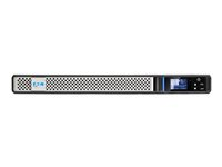 Eaton 5P 650iR - Gen 2 - UPS (kan monteres i rack) - AC 200/208/220/230/240 V - 520 watt - 650 VA - enkeltfase - 9 Ah - RS-232, USB - utgangskontakter: 4 - 1U - 19" - svart/sølv - med Network Card-MS 5P650IRNG2