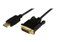 StarTech.com 6 ft DisplayPort to DVI Active Adapter Converter Cable - 6ft (1.8m) Active DP to DVI M/M Cable for PC - 1920x1200 - Black (DP2DVIMM6BS) - Skjermkabel - DisplayPort (hann) til DVI-D (hann) - 1.8 m - aktiv - svart - for P/N: TB3CDK2DP, TB3CDK2DPUE, TB3CDOCKDP, TB3DK2DHV, TB3DK2DHVUE, TB3DKDPMAW, TB3DKDPMAWUE DP2DVIMM6BS