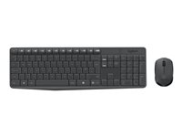 Logitech MK235 - Tastatur- og mussett - trådløs - 2.4 GHz - Fransk 920-007907