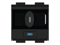 Crestron Gravity Cable Retractor FT2A-CBLR-GR-4K-USBC-HD - Kabelretraksjonssystem - USB-type C - svart - for P/N: FT2-202-ELEC-PTL-B, FT2-500-ELEC-PTL-B FT2A-CBLR-GR-4K-USBC-HD