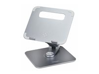 StarTech.com - Notebookstativ - 360° swivel, telescopic height adjustment - skrivebord - sølv ATER-LAPTOP-RISER