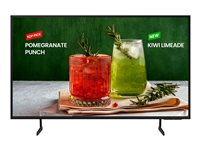 Samsung BE55D-H - 55" Diagonalklasse BED-H Series LED-bakgrunnsbelyst LCD TV - Crystal UHD - intelligent skilting - Smart TV - Tizen OS - 4K UHD (2160p) 3840 x 2160 - HDR - Edge LED BLU - svart LH55BEDHLGUXEN
