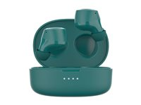 Belkin SoundForm Bolt - True wireless-hodetelefoner med mikrofon - i øret - Bluetooth - sjøgrønn AUC009BTTE