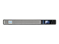 Eaton 5P 850i - Gen 2 - UPS (kan monteres i rack) - AC 200/208/220/230/240 V - 680 watt - 850 VA - enkeltfase - ventilregulert blysyre (VRLA) - 7 Ah - RS-232, USB - utgangskontakter: 4 - 1U - 19" - svart/sølv 5P850IRG2