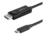 StarTech.com 3ft/1m USB C to DisplayPort 1.4 Cable 8K 60Hz/4K, Bidirectional DP to USB-C or USB-C to DP Reversible Video Adapter Cable, HBR3/HDR/DSC, USB Type C/Thunderbolt 3 Monitor Cable - 8K USB-C to DP Cable (CDP2DP141MBD) - DisplayPort-kabel - 24 pin USB-C (hann) til DisplayPort (hunn) - USB 3.1 / Thunderbolt 3 / DisplayPort 1.4 - 1 m - aktiv, støtte for 8K UHD (7680 x 4320) - svart CDP2DP141MBD