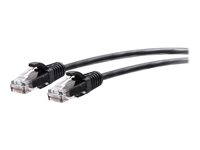 C2G 15ft (4.5m) Cat6a Snagless Unshielded (UTP) Slim Ethernet Network Patch Cable - Black - Koblingskabel - RJ-45 (hann) til RJ-45 (hann) - 4.5 m - 4.8 mm - UTP - CAT 6a - uten hindringer, formstøpt - svart C2G30150