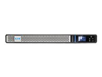 Eaton 5P 1150iR - Gen 2 - UPS (kan monteres i rack) - AC 200/208/220/230/240 V - 920 watt - 1150 VA - enkeltfase - 9 Ah - RS-232, USB - utgangskontakter: 6 - 1U - 19" - svart/sølv - med Network Card-MS 5P1150IRNG2