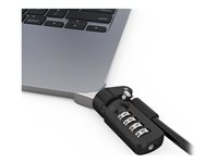 Compulocks Ledge Lock Adapter for MacBook Air 15" M2-M4 with Combination Cable Lock Silver - System, sikkerhetssett - kodelås MBALDG05CL