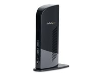 StarTech.com Dual Monitor USB 3.0 Laptop Docking Station with HDMI/DVI/VGA & 6xUSB Ports - Universal USB Dock for Mac & Windows - Black (USB3SDOCKHD) - Dokkingstasjon - USB - 1GbE - for P/N: ARMBARDUO, ARMBARDUOV, ARMDUAL, ARMDUAL30, ARMDUALV, ARMSLIMDUO, SVA5M4NEUA, TB33A1C USB3SDOCKHD