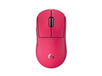 Logitech G PRO X SUPERLIGHT 2C - Mus - 5 knapper - trådløs, kablet - 2.4 GHz, USB - rosa 910-007545