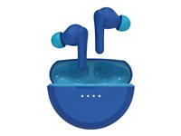 Belkin SoundForm Nano 2 for Kids - True wireless-hodetelefoner med mikrofon - i øret - Bluetooth - blå AUC011BTBL