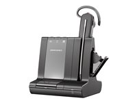 Poly Savi 8245 Office - Savi 8200 series - hodesett - i øret - konvertibel - DECT / Bluetooth - trådløs - USB-A via Bluetooth-adapter - svart - Zoom Certified 8D3H1AA#ABB