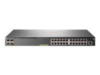 HPE Aruba 2930F 24G PoE+ 4SFP+ - Switch - L3 - Styrt - 24 x 10/100/1000 (PoE+) + 4 x 1 Gigabit / 10 Gigabit SFP+ (opplink) - rackmonterbar - PoE+ (370 W) - gjenmarkedsført JL255AR#ABB
