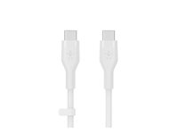 Belkin BoostCharge - USB-kabel - 24 pin USB-C (hann) til 24 pin USB-C (hann) - 3 m - hvit CAB009BT3MWH