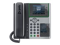 Poly Edge E450 - VoIP-telefon med anrops-ID/samtale venter - treveis anropskapasitet - SIP, SDP - midnattsblå, hvit 82M90AA