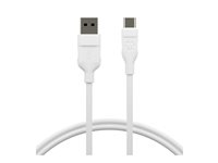 dbramante1928 re-charge - USB-kabel - USB (hann) til 24 pin USB-C (hann) - USB 2.0 - 2.5 m - 100 % resirkulert plast, opptil 36 W kraftoverføring CB25ACWH7090