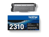 Brother TN2310 - Svart - original - tonerpatron - for Brother DCP-L2500, L2520, L2560, HL-L2300, L2340, L2360, L2365, MFC-L2700, L2720, L2740 TN2310