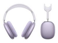 Apple AirPods Max - 2. generasjon - hodetelefoner med mikrofon - full størrelse - Bluetooth - trådløs - aktiv støydemping - purpur MWW83DN/A