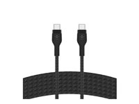 Belkin BoostCharge - USB-kabel - 24 pin USB-C (hann) til 24 pin USB-C (hann) - 3 m - svart CAB011BT3MBK