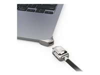 Compulocks Ledge Lock Adapter for MacBook Air 15" M2-M4 with Keyed Cable Lock Silver - System, sikkerhetssett - nøkkellås MBALDG05KL