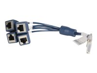 HPE X260 - Ruterkabel - RJ-45 (hunn) til DB-28 (hann) - 30 cm JG263A