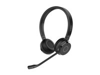 Jabra Evolve 65 TE Stereo - Hodesett - on-ear - Bluetooth - trådløs - USB-A via Bluetooth-adapter - lydisolerende - Certified for Microsoft Teams 6699-833-309