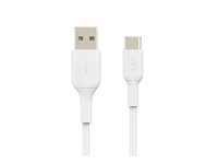 Belkin BoostCharge - USB-kabel - 24 pin USB-C (hann) til USB (hann) - 3 m - hvit CAB001BT3MWH