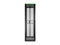 APC NetShelter SX Gen 2 - Rack skap - 2124 H x 600W x 1200D mm, med sider - står på gulv - svart - 45U - 19" - TAA-samsvar AR3305B2