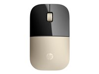 HP Z3700 - Mus - blå LED - trådløs - 2.4 GHz - USB trådløs mottaker - gull X7Q43AA