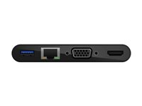 Belkin - Multimedie- og ladeadapter - USB-C - VGA, HDMI - 1GbE AVC004BTBK