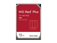 WD Red Plus WD120EFGX - Harddisk - 12 TB - intern - 3.5" - SATA 6Gb/s - 7200 rpm - buffer: 512 MB WD120EFGX