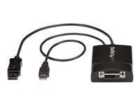 StarTech.com DisplayPort to DVI Adapter - Dual-Link - Active DVI-D Adapter for Your Monitor / Display - USB Powered - 2560x1600 (DP2DVID2) - DisplayPort / DVI-adapter - DisplayPort, USB (kun strøm) (hann) til DVI-D (hunn) låst - USB 2.0 / DisplayPort 1.2 - 37 cm - aktiv, USB-strøm, 2560 x 1600 (WQXGA)-støtte - svart DP2DVID2