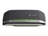 Poly Sync 20 - Smart høyttalertelefon - Bluetooth - kablet, trådløs - USB-A - sølv - Certified for Microsoft Teams 772C8AA